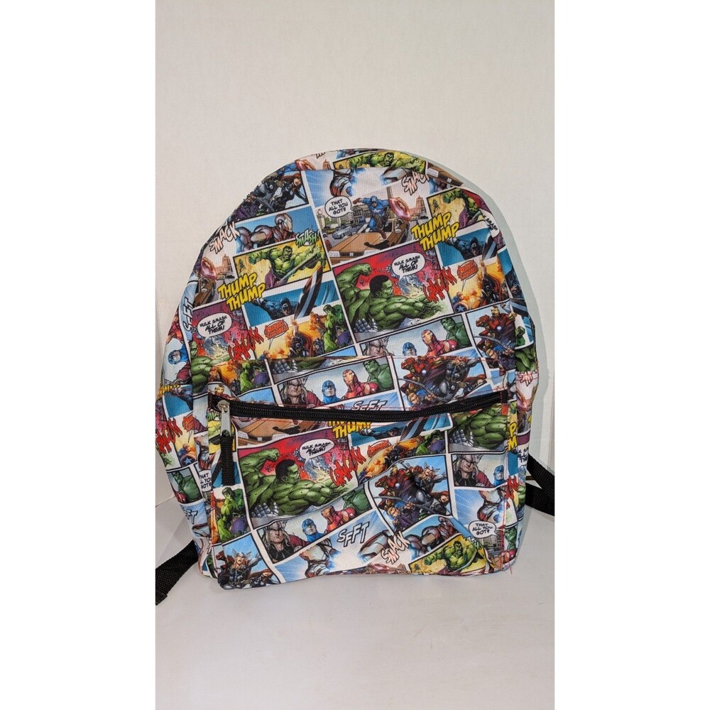 Marvel Comics Avengers 16" Backpack Book Bag NWOT
